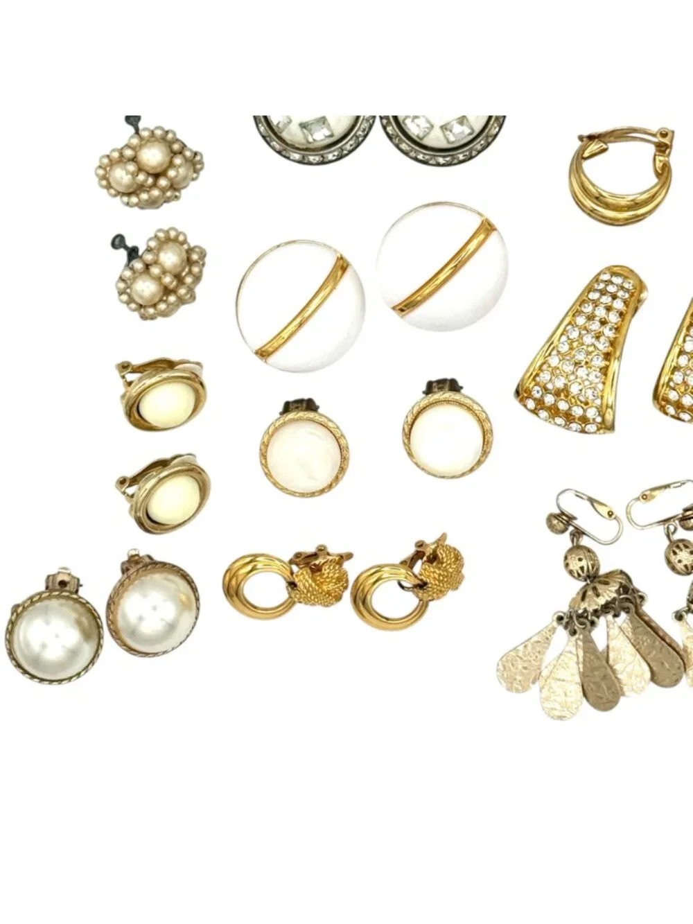 Vintage Clip On Earrings Lot of 24pr Harvest Craft Wear